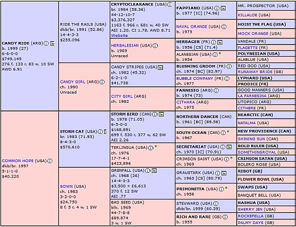 Shared Belief pedigree chart